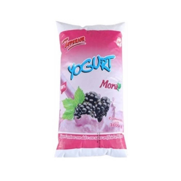 Yogurt Superior Mora Bolsa 1000 g