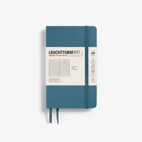 Leuchtturm1917 Cuaderno Pequeño Rayas Azul Sc