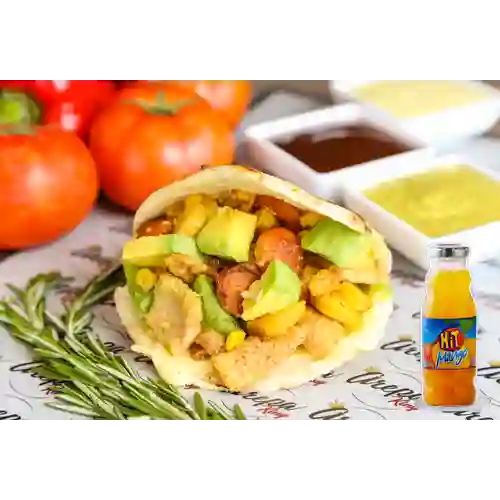 Combo Arepa Paisa + Hit Mango 237 ml