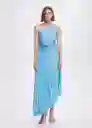 Vestido Claudia5 Celeste Talla 18 Mujer Mango