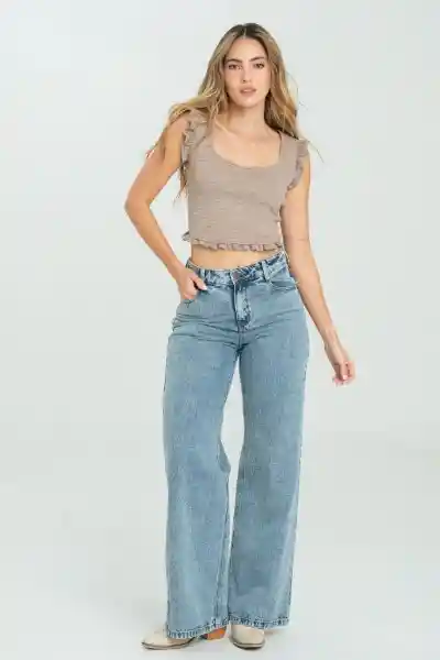 Top Mocha Color Café Taupe Talla M Ragged