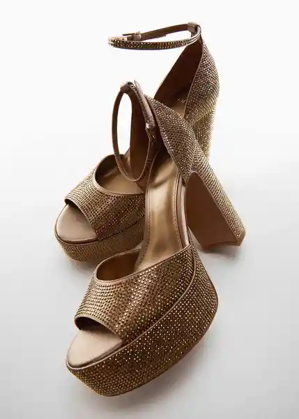 Sandalias Simer Cobre Talla 42 Mujer Mango