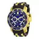 Invicta Reloj Hombre Dorado Negro y Azul 21929