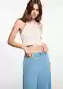 Pantalón Easy Celeste Talla 19 Teen Niña Mango