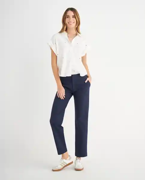 Pantalon Azul Medianoche Ultraoscuro Talla 12 Esprit