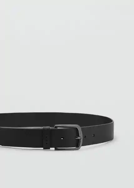 Cinturón Bolonia Negro Talla 90 Hombre Mango