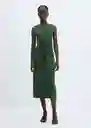 Vestido Fertina Verde Talla XS Mujer Mango