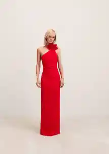 Vestido Milano Rojo Talla M Mujer Mango