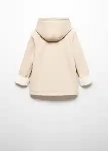 Abrigo Snow5 Beige Talla 11 Niña Mango