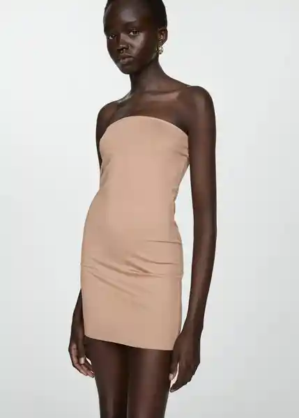 Vestido True Nude Talla S Mujer Mango