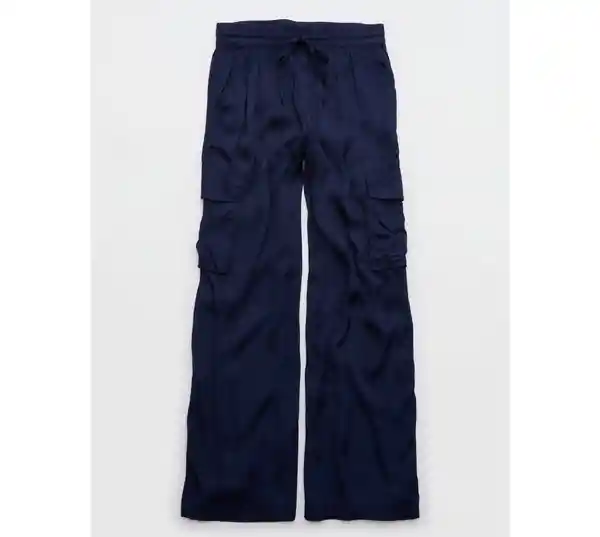 Pantalón Aerie Azul Talla SM Regular American Eagle