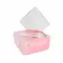 Contenedor de Alimentos Con 2 Compartimentos Rosa 1100 mL Miniso