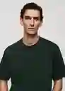Camiseta Anouk Turquesa Talla S Hombre Mango