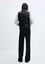 Chaleco Blanvest Negro Talla 26 Mujer Mango