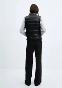 Chaleco Blanvest Negro Talla 26 Mujer Mango