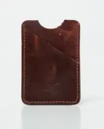 Tarjetero V Leather Goods Café Castaño Oscuro Chevignon