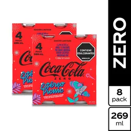 8 x Gaseosa Coca-Cola Zero 269 mL