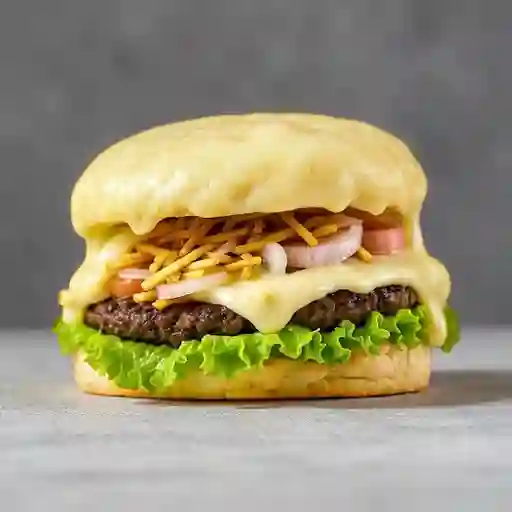Hamburguesa Sencilla Gratinada