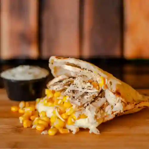 Arepa Pollo y Champiñones
