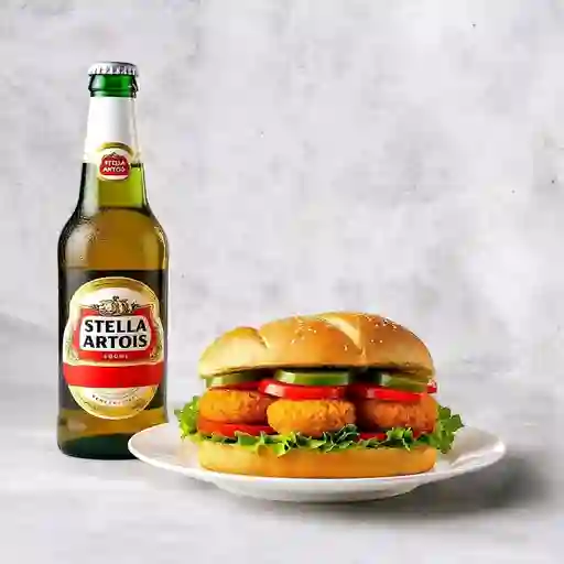 Sándwich veggie + stellaartois bot330ml