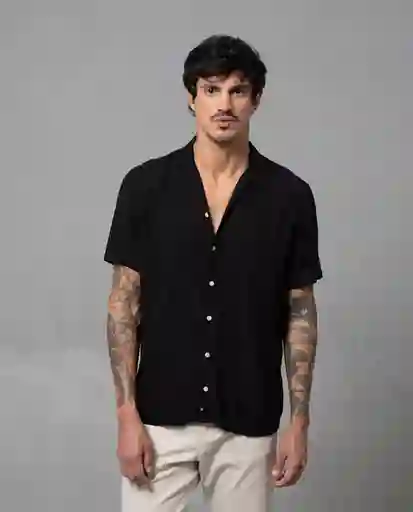 Camisa Hombre Negro Talla L 112G000 Rifle