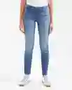 Jean Rusty Femenino Azul Francés Medio Talla 10 Chevignon