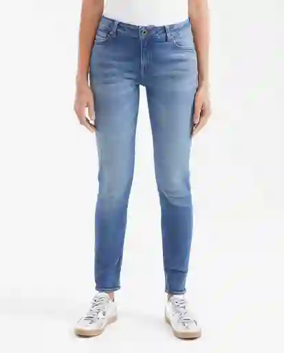 Jean Rusty Femenino Azul Francés Medio Talla 10 Chevignon