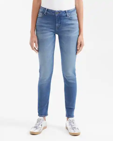 Jean Rusty Femenino Azul Francés Medio Talla 10 Chevignon