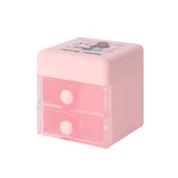 Organizador Plástico Tapa Abatible Para Escritório Minnie Miniso