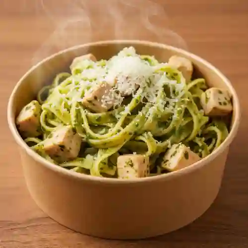 Pasta Al Pesto con Pollo