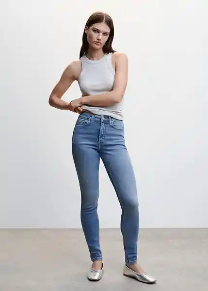 Pantalón Jean Soho Tejano Medio Talla 32 Mujer Mango