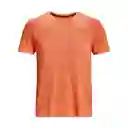 Under Armour Camiseta Seamless Stride Naranja T. SM 1375692-816