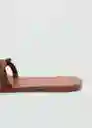 Sandalias Nudi Cuero Talla 40 Mujer Mango