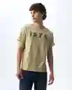 Camiseta Hombre Beige Talla L 841G000_BEI161110 Americanino