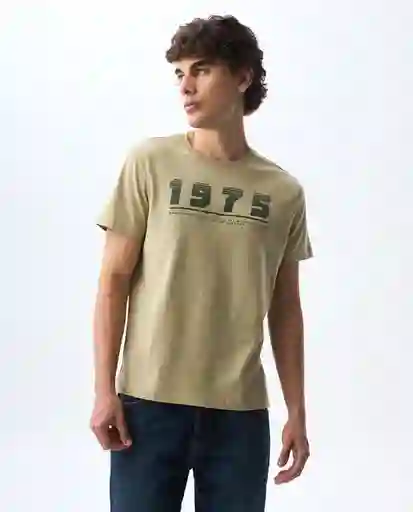 Camiseta Hombre Beige Talla L 841G000_BEI161110 Americanino