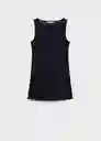 Vestido Brad Navy Talla XS Mujer Mango