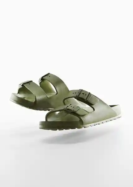 Chanclas Pauk Khaki Talla 37 Niños Mango