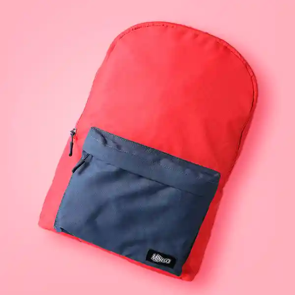 Maleta Escolar Rojo y Azul Miniso