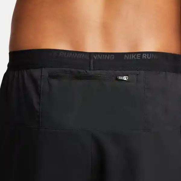 Nike Short Df Stride 5in Hybrid Para Hombre Negro Talla L