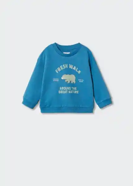 Sudadera Bear Electrico Talla 70 Niños Mango