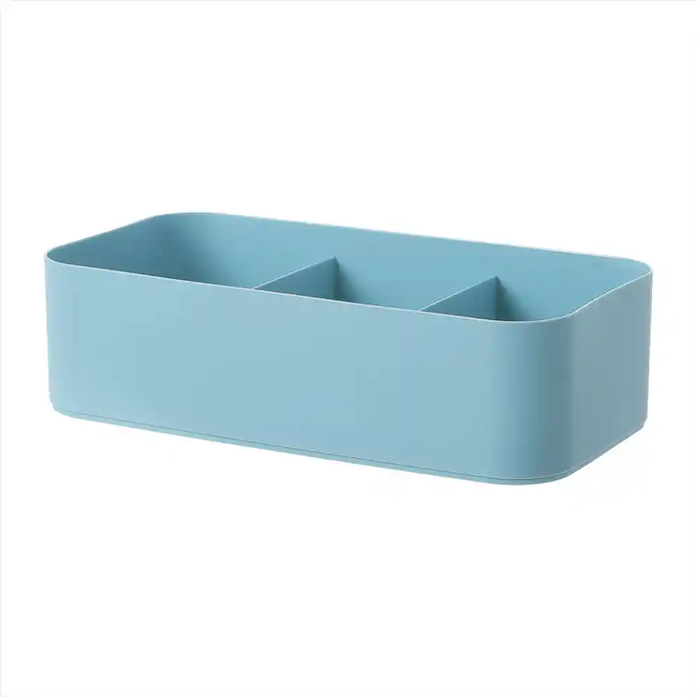 Miniso Caja de Almacenamiento Para Ropa Con Rejillas Azul