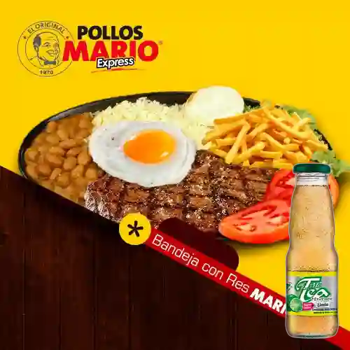 Combo Bandeja con Res + Mr Tea Té Verde Limón 500 ml
