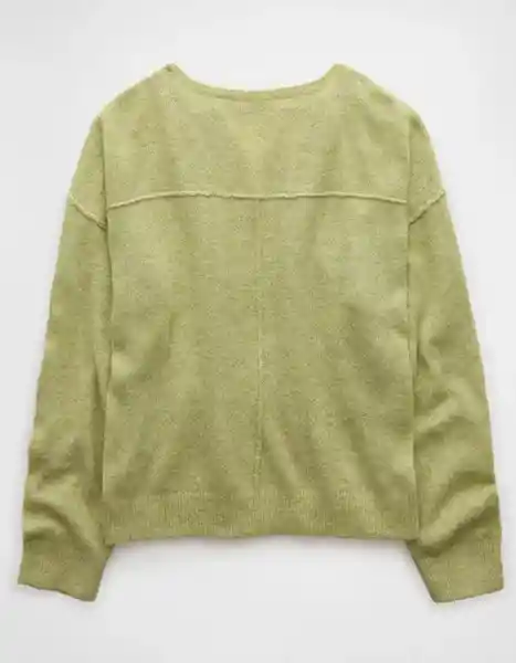 Suéter Tejido Mujer Verde Talla: SMALL 1450309 American Eagle