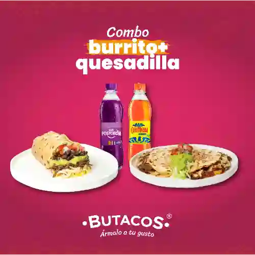 Combo Burrito + Quesadillas + 2 Bebidas
