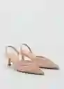 Zapatos Greta Nude Talla 35 Mujer Mango