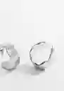 Pendientes Mona Plata Mujer Mango