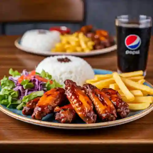 Bandeja Alitas BBQ