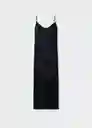 Vestido Jackie Negro Talla L Mujer Mango