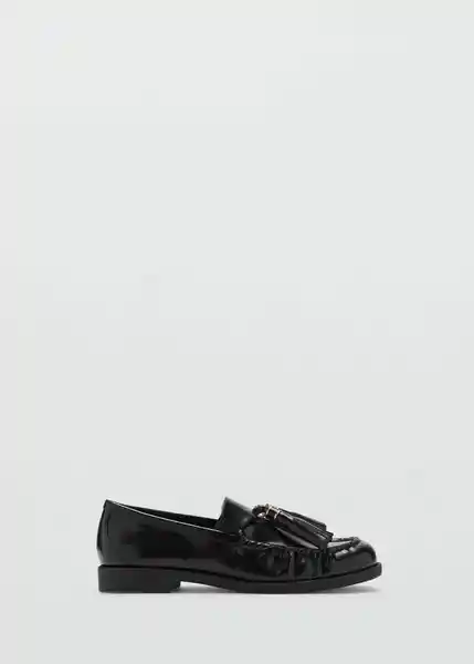 Zapatos Borla Negro Talla 38 Mujer Mango