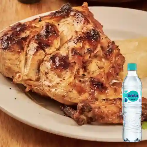 Combo 1/4 Pollo Pechuga + Brisa Sin Gas 600ML